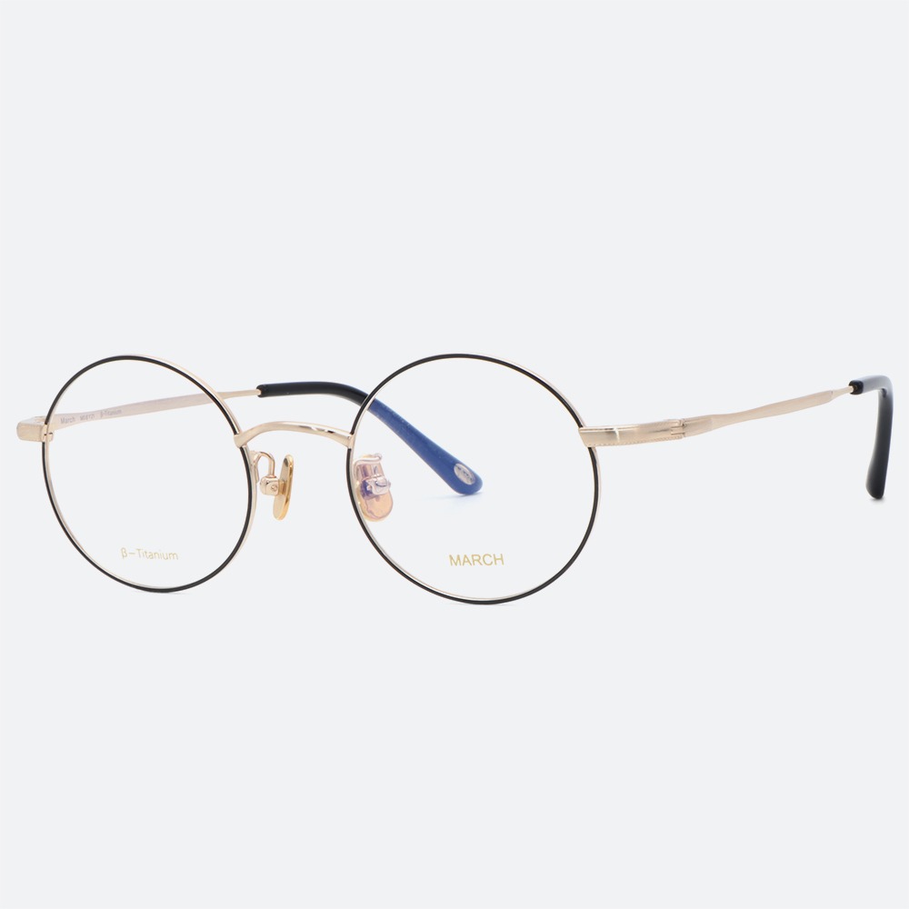 세컨아이즈-전지적 김민규 안경 마치 아이웨어 라일락 Lilac C4 티타늄 동그란 안경테