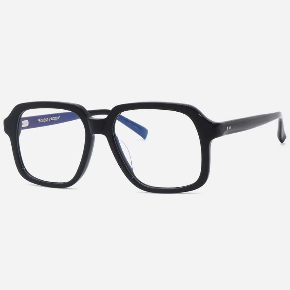 세컨아이즈-엄지원 안경 프로젝트프로덕트 FS22 C1 오버사이즈 블랙 뿔테 안경테