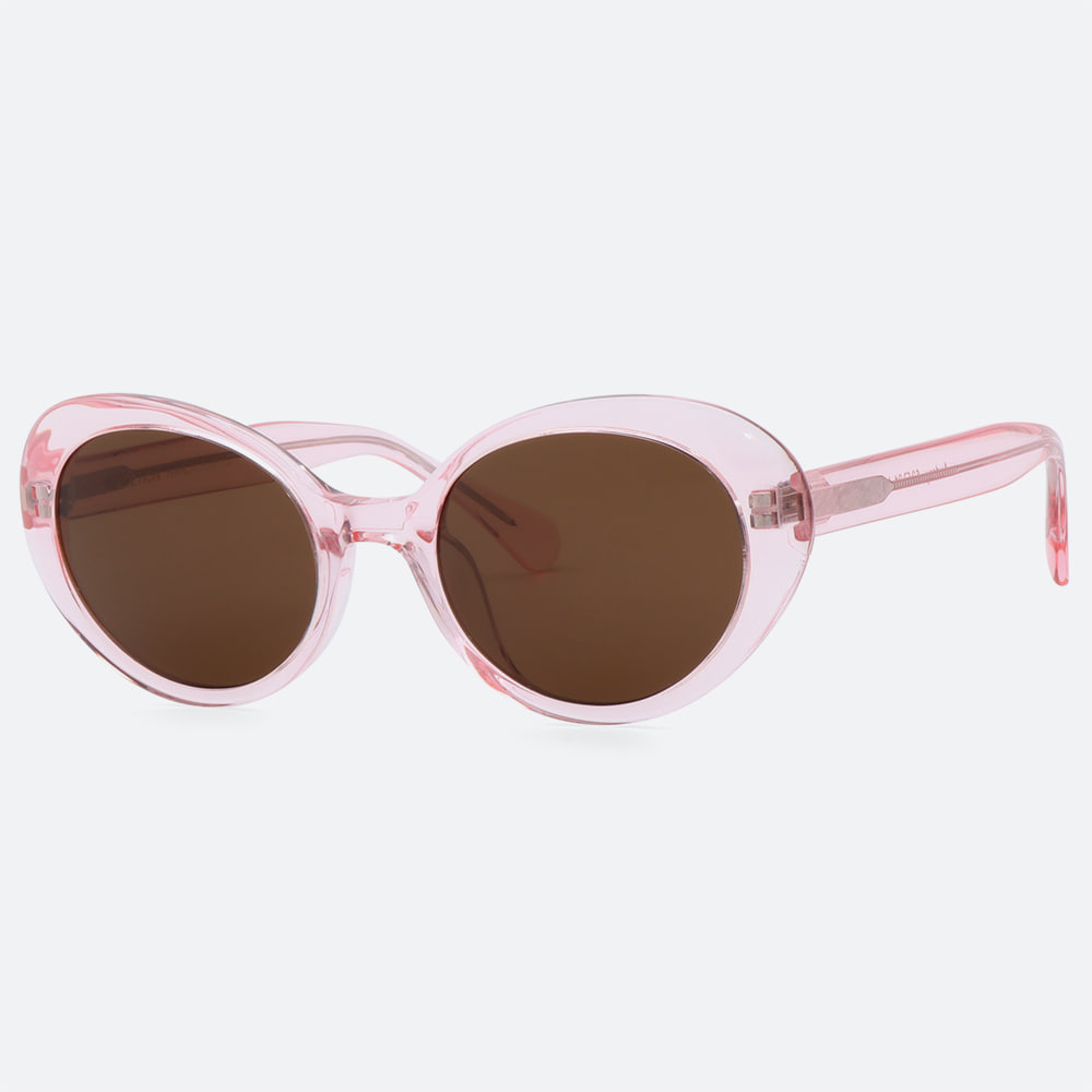 세컨아이즈-페이션 오드리 AUDREY C3 핑크 투명 선글라스