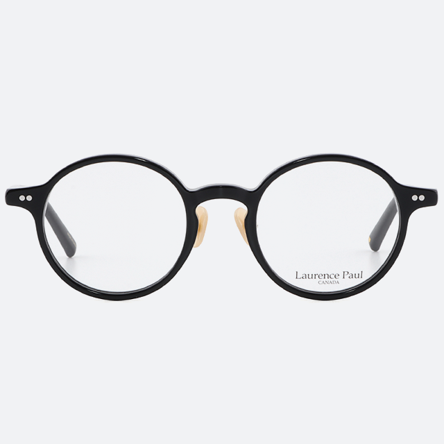 세컨아이즈-전현무 안경 로렌스폴 쿠버4 COUVER4 C01  블랙 라운드 뿔테 안경테