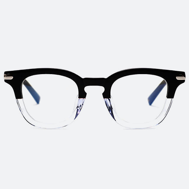 세컨아이즈-김선아 안경 그라픽플라스틱 1920 06 49size 블랙 투명 뿔테안경