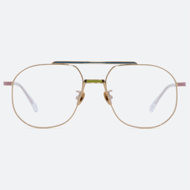 세컨아이즈-폴킴, 은혁, 개코 안경 프로젝트프로덕트 AU10 C9G 티타늄 투브릿지 안경테