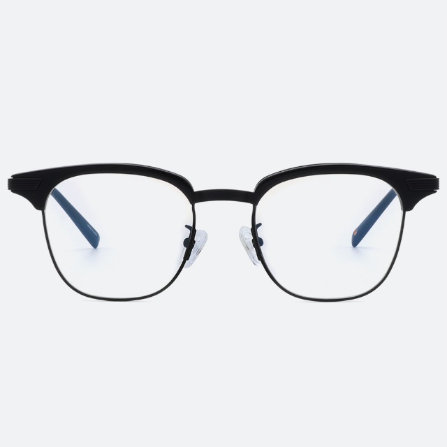 세컨아이즈-성시경 안경 로렌스폴 딜러 DEALER C01 블랙 하금테 콤비 안경테
