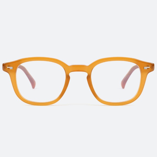 세컨아이즈-별똥별 장희령 안경 프로젝트프로덕트 RS18 C010 호박색 스퀘어 뿔테 패션 안경테