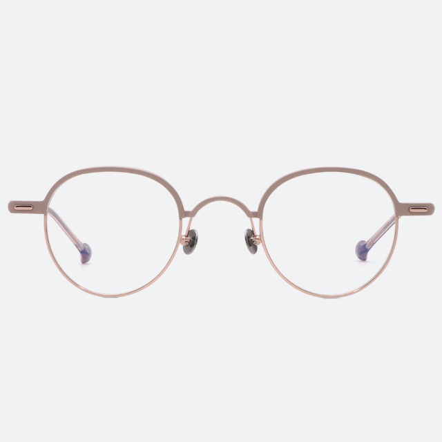 세컨아이즈-로렌스폴 보일 BOIL C4 라운드 여자 티타늄 하금테 안경