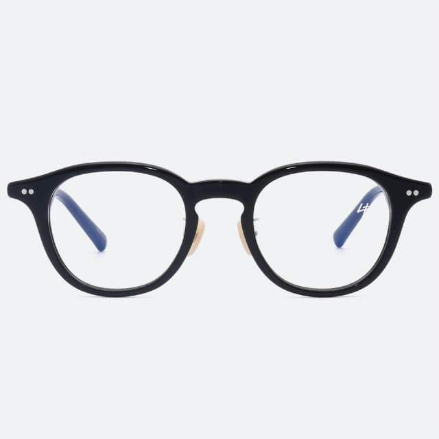 세컨아이즈-정건주 안경 로렌스폴 쿠버5 COUVER5 C01 라운드 투명 뿔테 안경